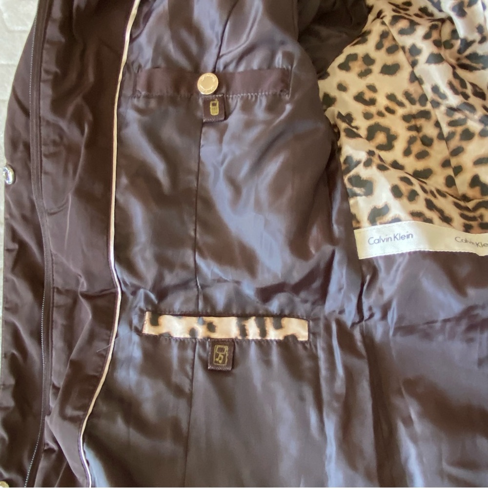 Calvin Klein Down Brown Jacket Women’s Sise S - Picture 13 of 16